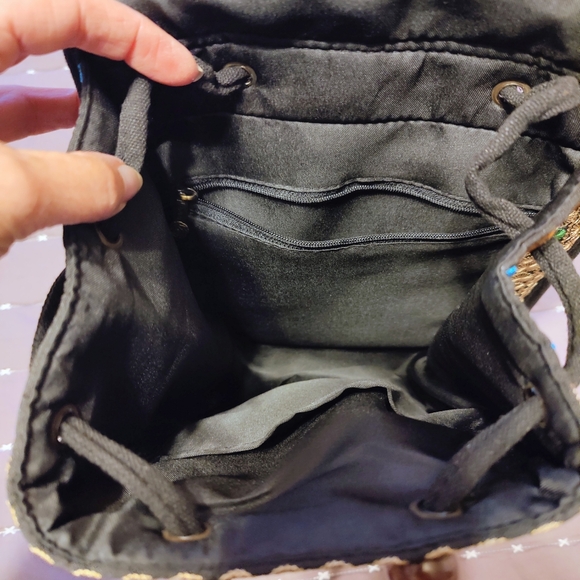 Embroidered Boho Small Backpack - Picture 4 of 9